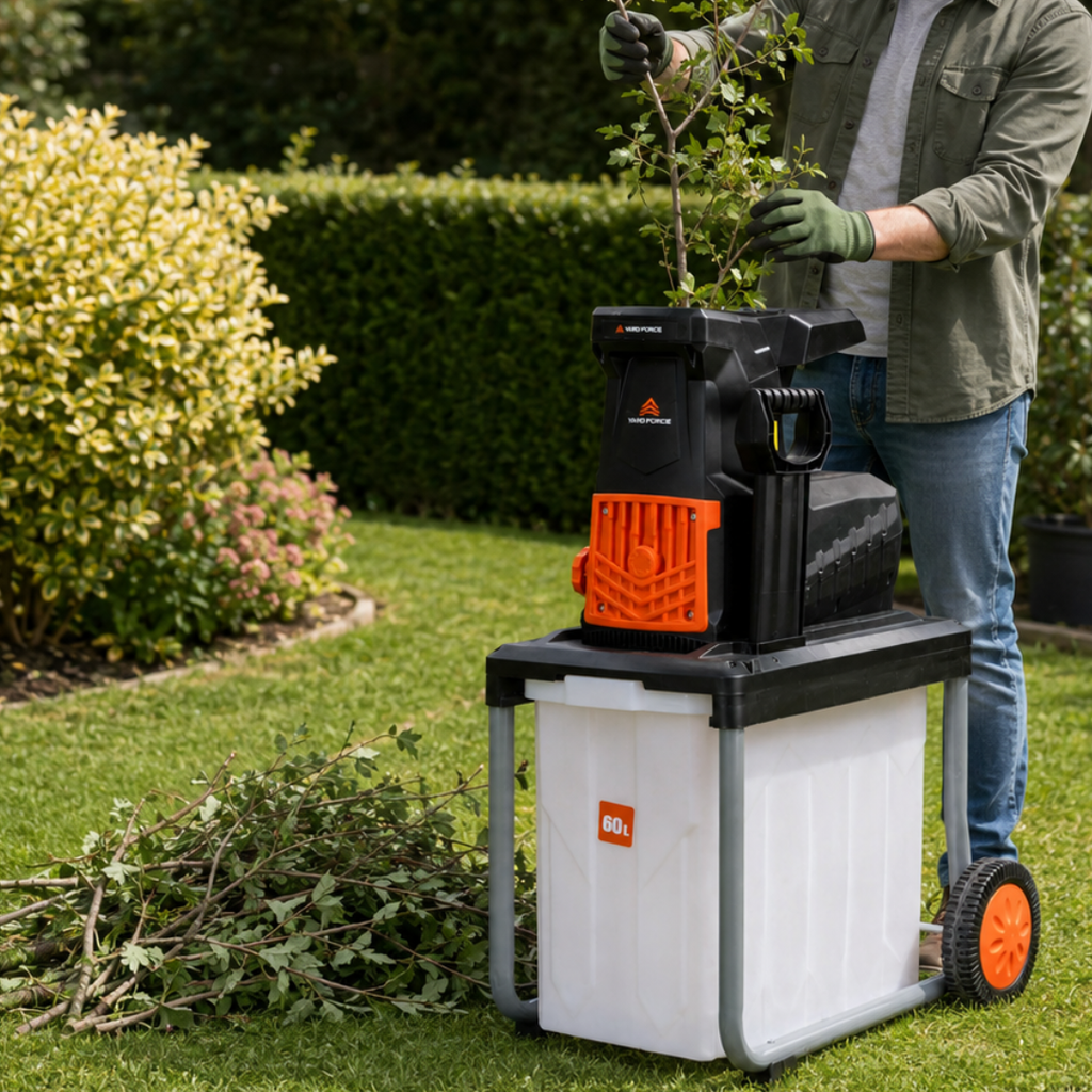 2800W Electric Quiet Garden Shredder