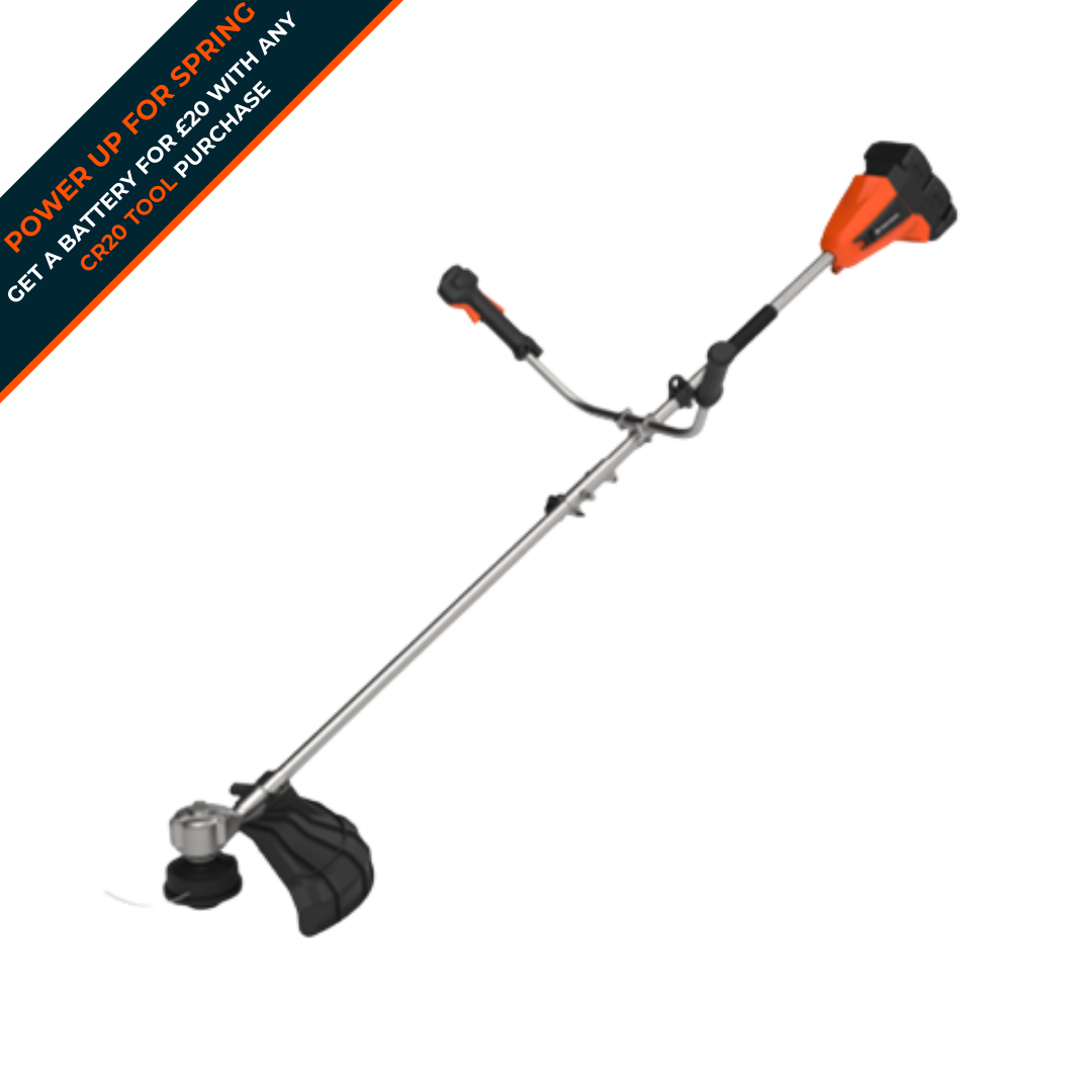 40V (2x20V) Cordless Brushless 2-in-1 Brush Cutter and Grass Trimmer