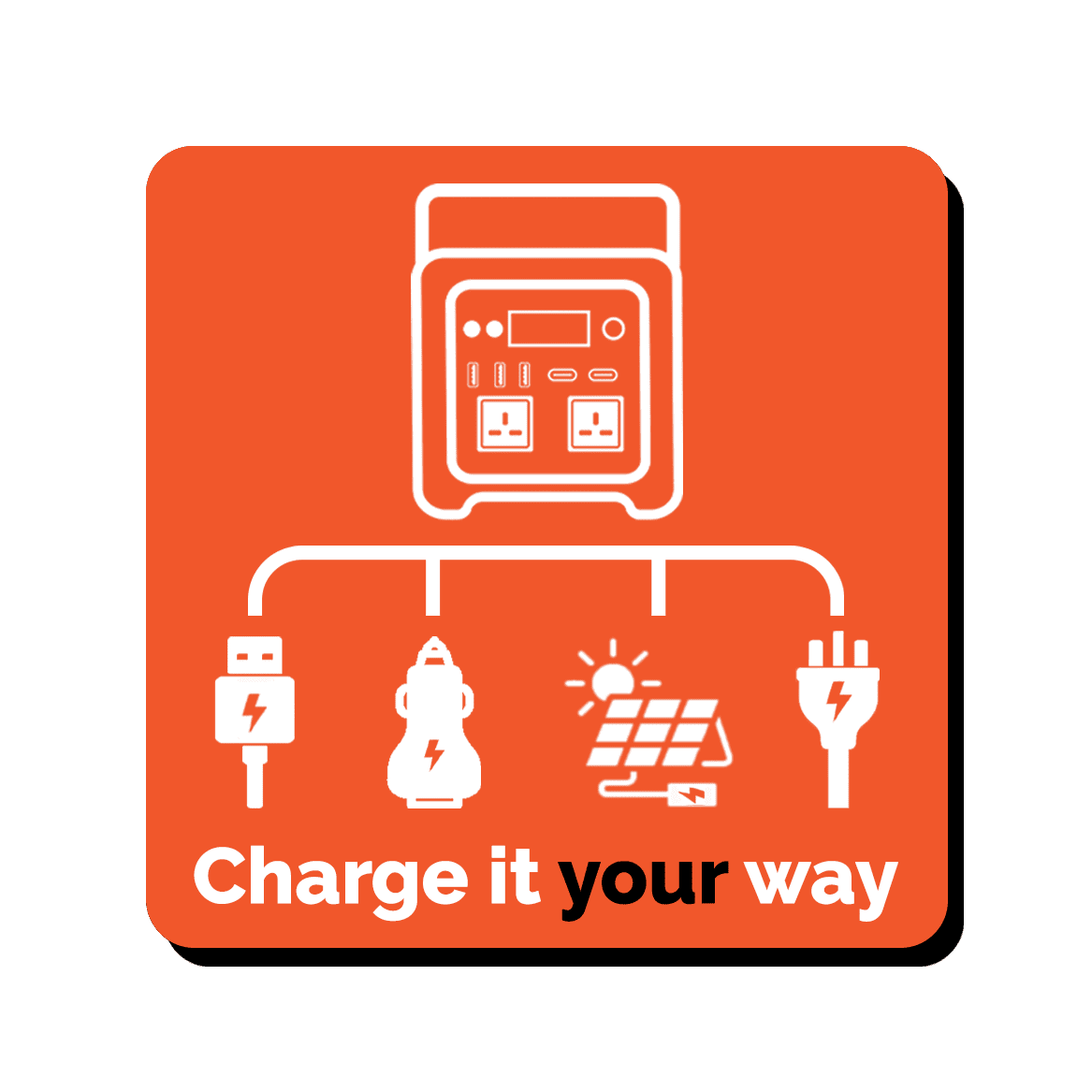 Charge it your way icon.